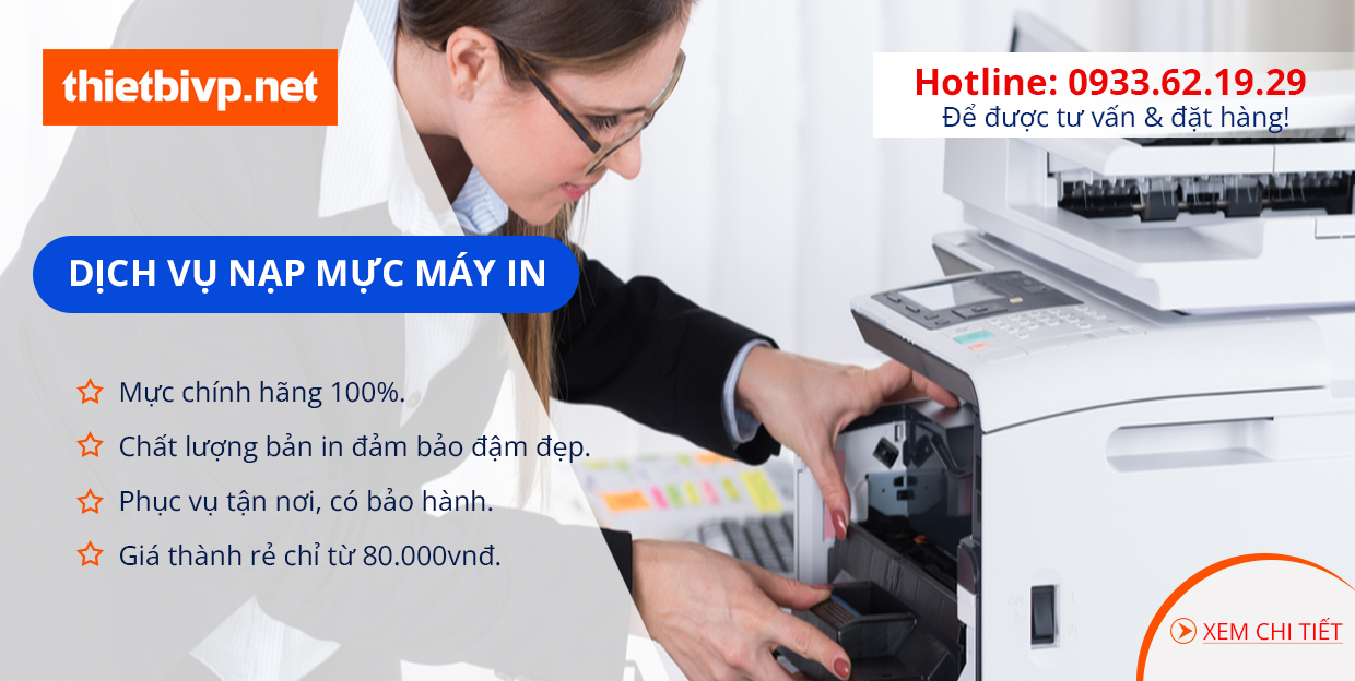 Dịch vụ Nạp mực máy in Dịch vụ Nạp mực máy in
